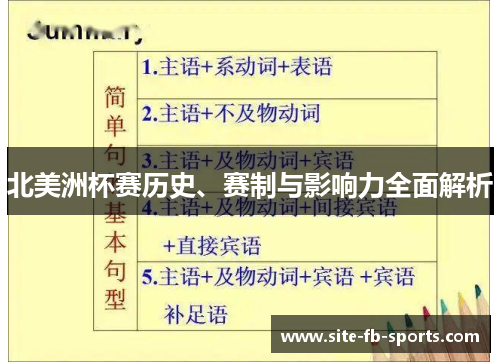 北美洲杯赛历史、赛制与影响力全面解析 北美洲杯赛历史、赛制与影响力全面解析