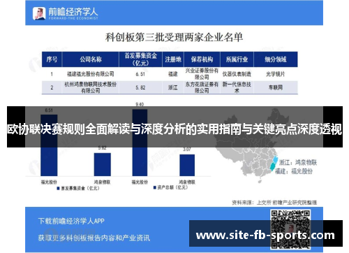 欧协联决赛规则全面解读与深度分析的实用指南与关键亮点深度透视 欧协联决赛规则全面解读与深度分析的实用指南与关键亮点深度透视